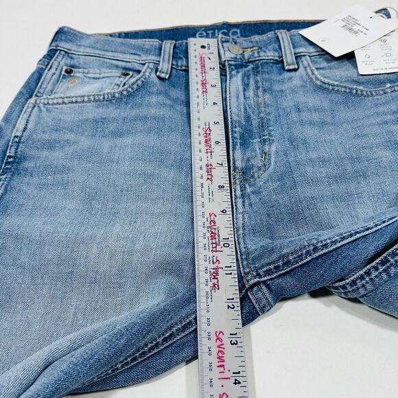 ETICA Anya High Rise Modern Flare Blue Jeans In River Cliff Size 29x32 NWT $239 - Picture 10 of 12